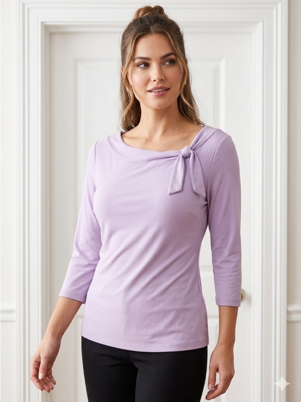 New York & Company Lavender Top Vintage Y2K